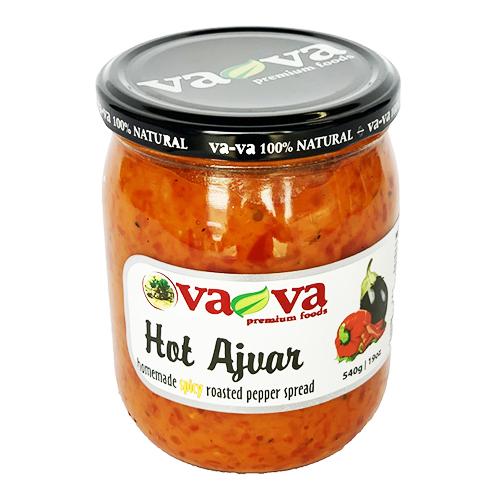 Ajvar HOT Roasted Pepper Spread  540g (Va-Va) (4433737908258)