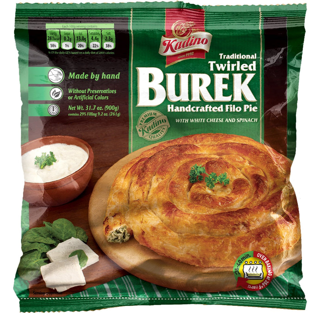 Burek w. Cheese & Spinach Twirled  900g (Kadino) (4433746264098)