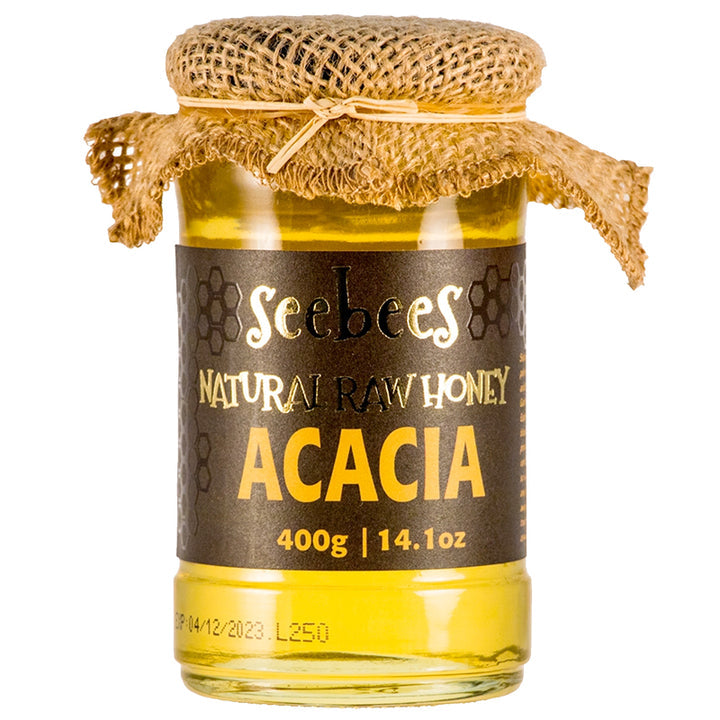 Natural Acacia Honey / Med 400g (SEEBEES) - MezeHub