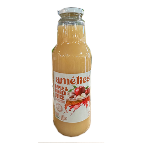 Fresh-Pressed Ginger-Apple Juice 750ml (Amelie's) - MezeHub