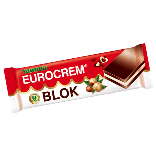 Eurocrem Blok Chocolate Bar  50g (Takovo) (4433736138786)