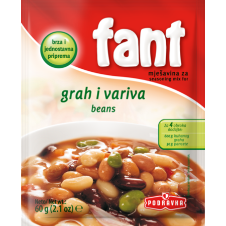 Fant Seasoning Mix For Beans Grah I Variva  60g (Podravka) (4433754193954)
