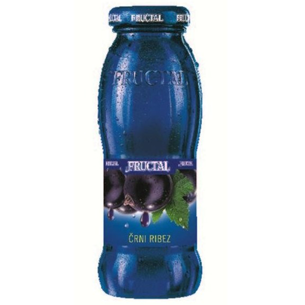 Blackcurrant Nectar Bottle  200ml (Fructal) (4433744199714)
