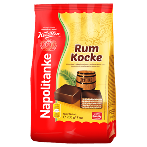 Rum Flavored Wafers w/Cocoa  200g (Koestlin) (4433747542050)