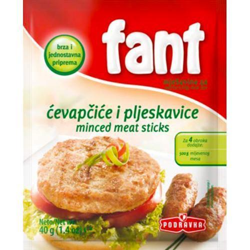 Fant Seasoning Mix For Minced Meat Cevapi  40g (Podravka) (4433754095650)