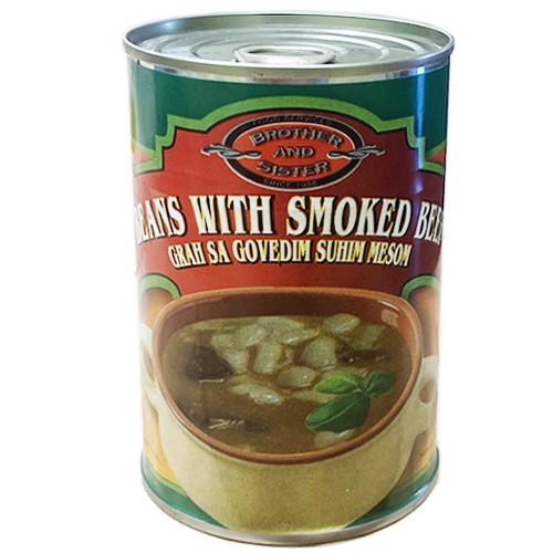 Beans with Smoked Beef / Grah sa Suhim Mesom 420g (Brother And Sister) - MezeHub