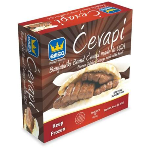 Beef Sausages, Banjalucki Brand Cevapcici 680gr (EMSA) (4433734991906)