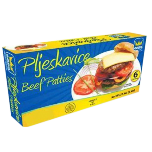 Beef Patties / Pljeskavice (Box) 680g (EMSA)
