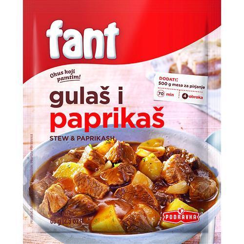 Fant Seasoning Mix For Paprika Goulash Stew Gulas  65g (Podravka) (4433754128418)