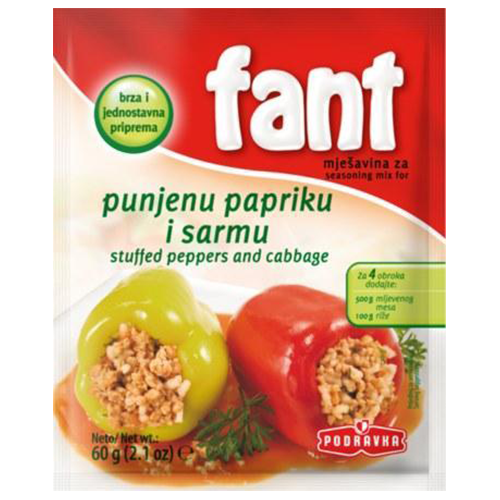 Fant Seasoning Mix For Peppers Stuffed With Cabbage  60g (Podravka) (4433754161186)