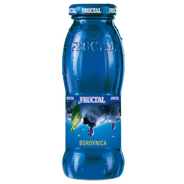 Superior Blueberry Nectar Glass Bottle  200ml (Fructal) (4433744166946)