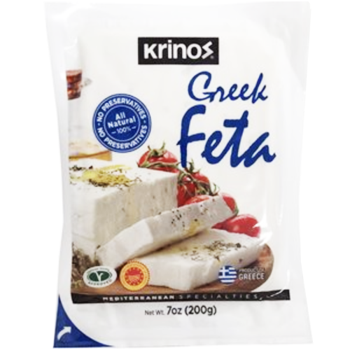 All Natural Greek Feta Cheese  200g (Krinos) (4433731256354)
