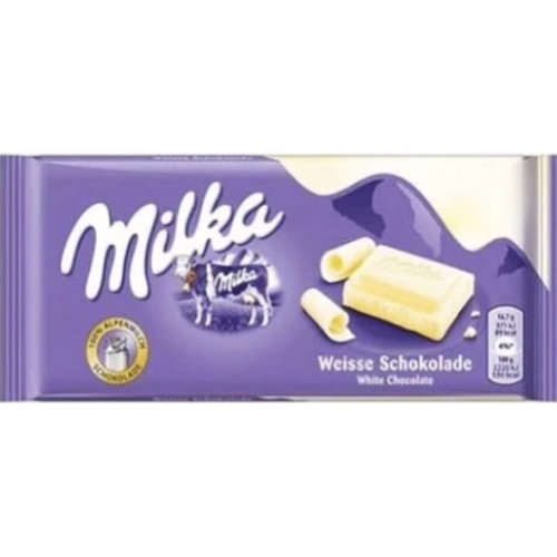 Milka WHITE Chocolate Bar  100g (Milka) (4433752883234)