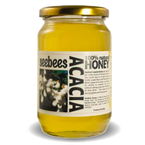 Shop Natural Acacia Honey / Med 900g (SEEBEES) online - MezeHub