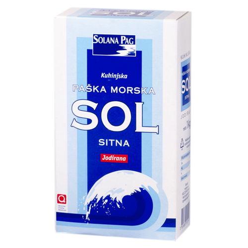 Morska Sol Sitna, Sea Salt Fine  1kg (Solana Pag) (4433753571362)