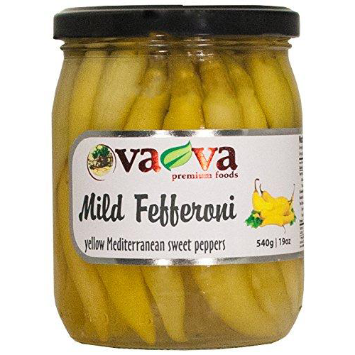 Sweet Mild Yellow Fefferoni Peppers  540g (Va-Va) (4433736499234)